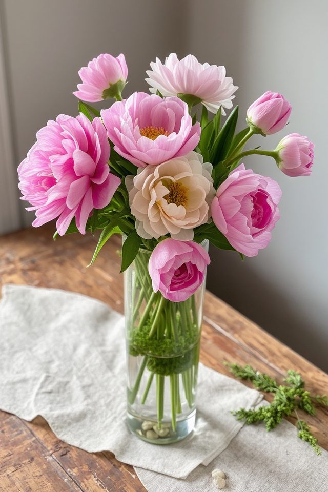 sophisticated glass flower containers