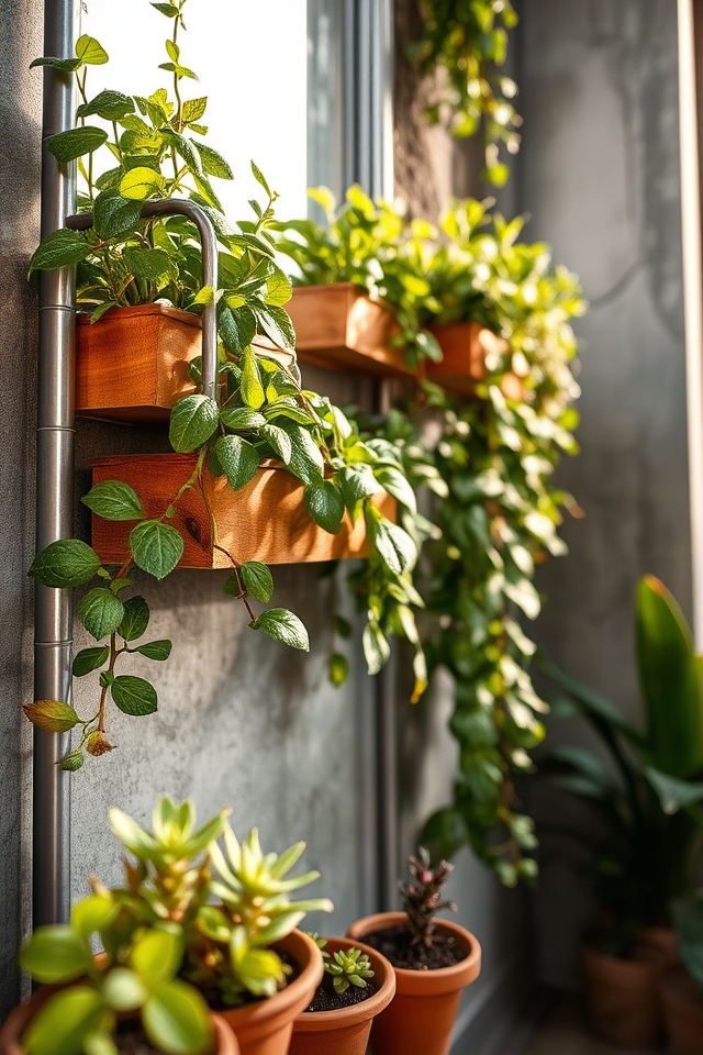 space efficient vertical gardens
