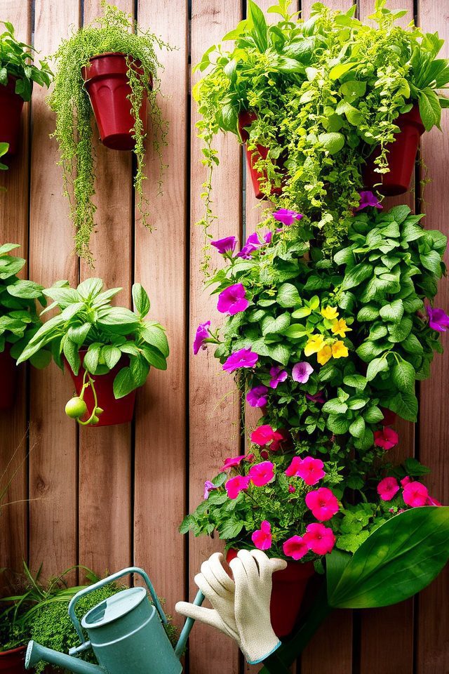 space efficient vertical greenery