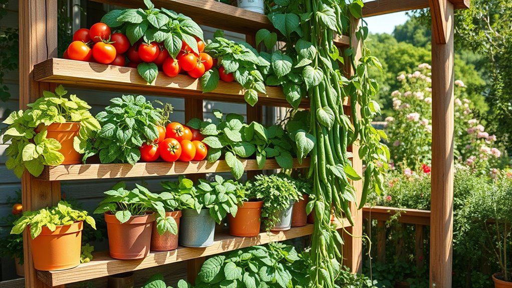 space saving vegetable gardening solution