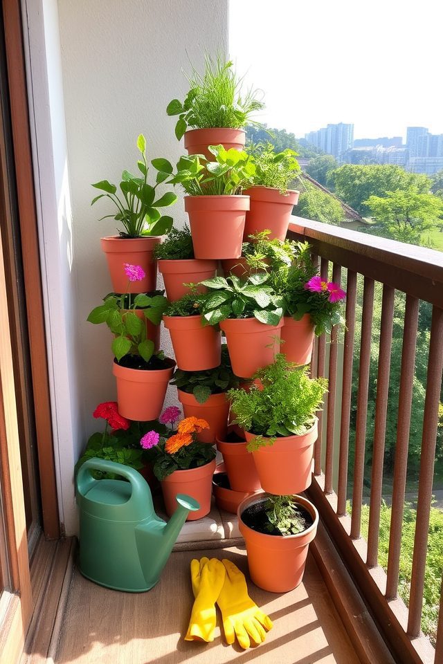 space saving vertical gardening solution