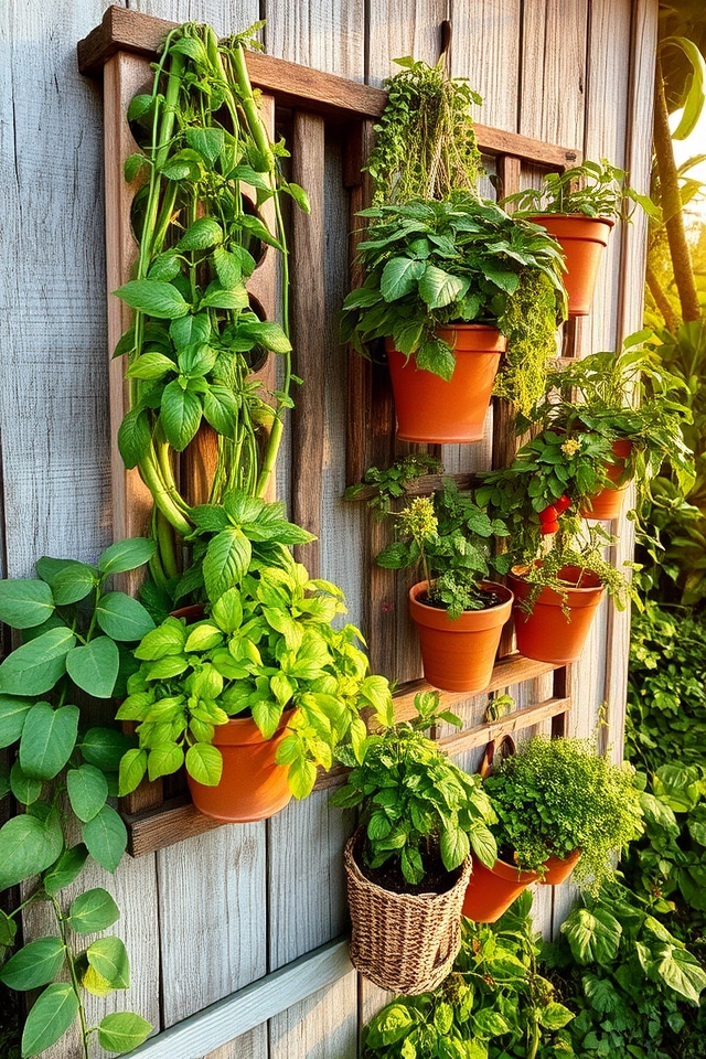 space saving vertical gardens