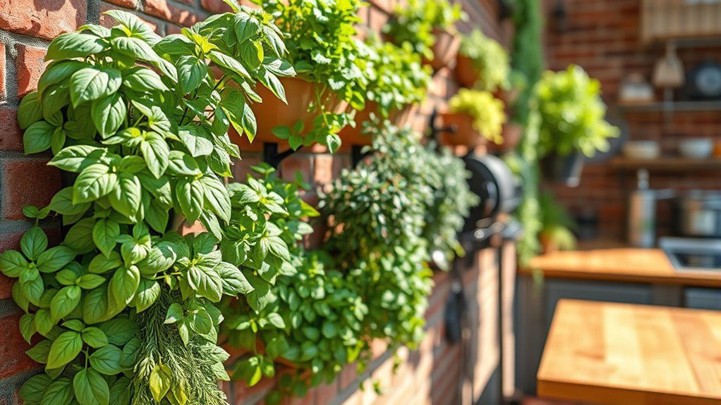 space saving vertical herb garden