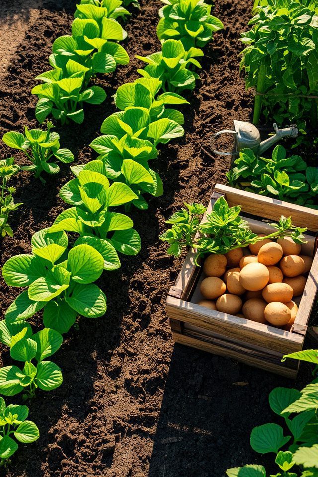 staggered potato harvest planting
