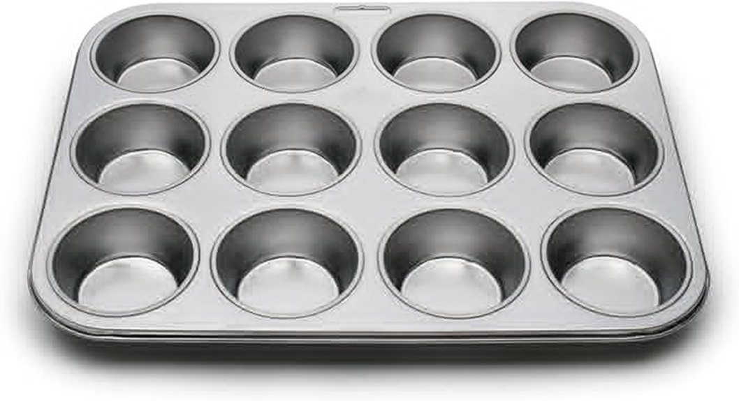 stainless steel muffin pan