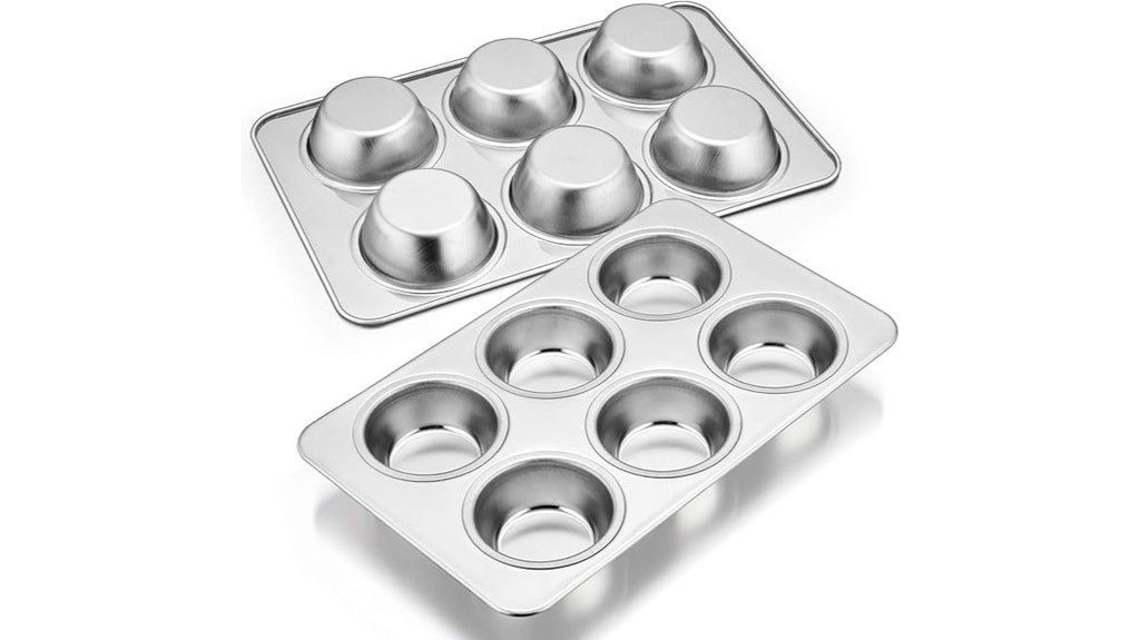 stainless steel muffin pan