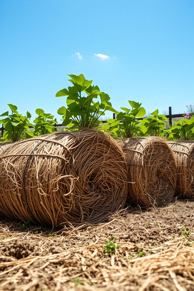 straw bale potato growing