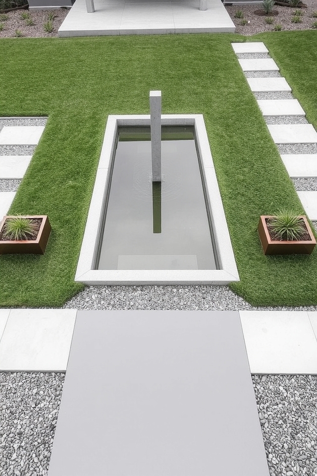 structured minimalist hardscape