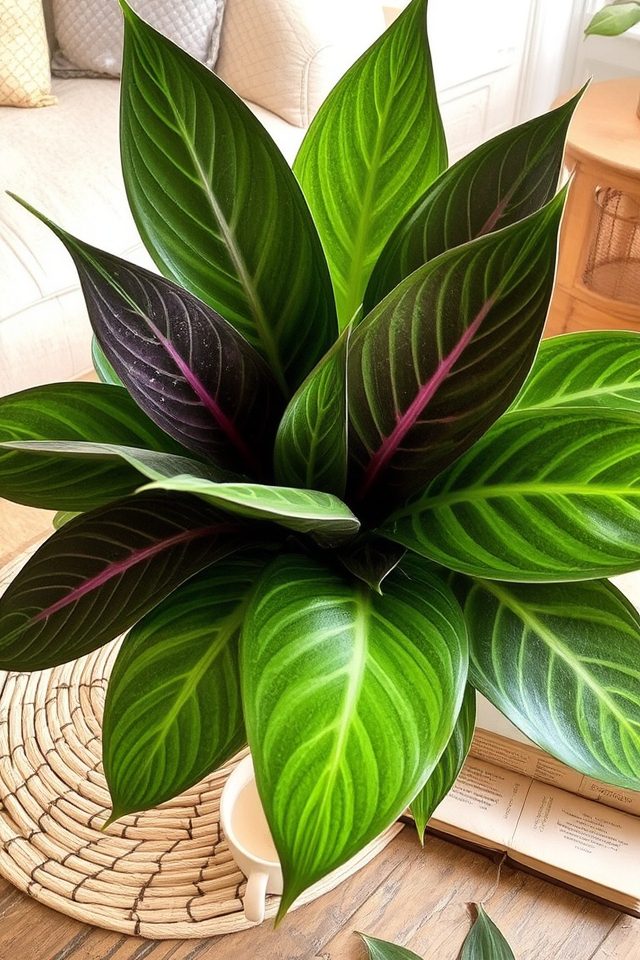 stunning patterned leaves decor