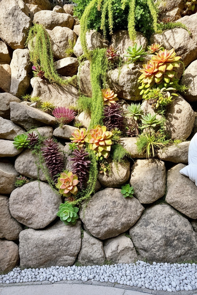 stunning vertical rock gardens