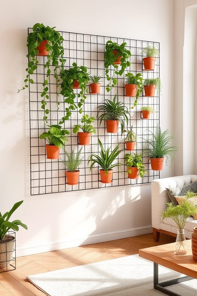 stylish clip on plant display