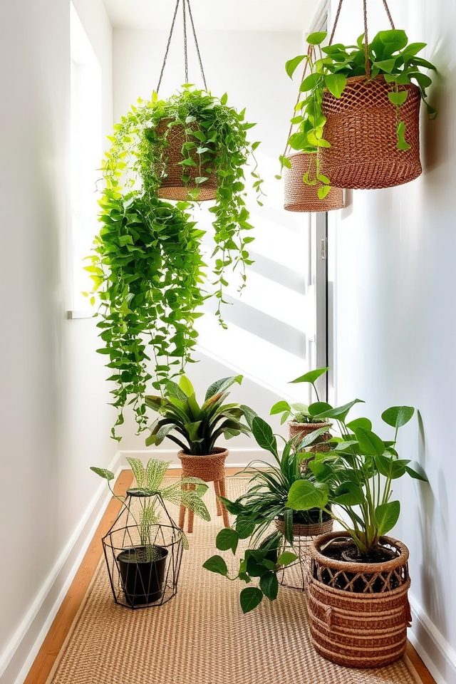 stylish greenery for hallways