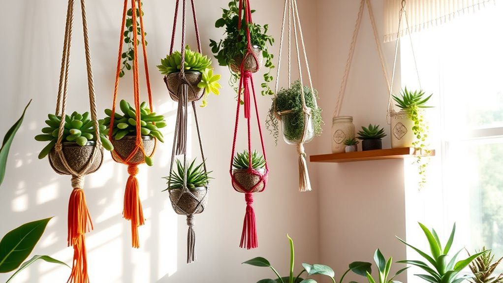 stylish indoor succulent display