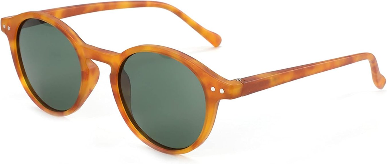 stylish polarized round sunglasses