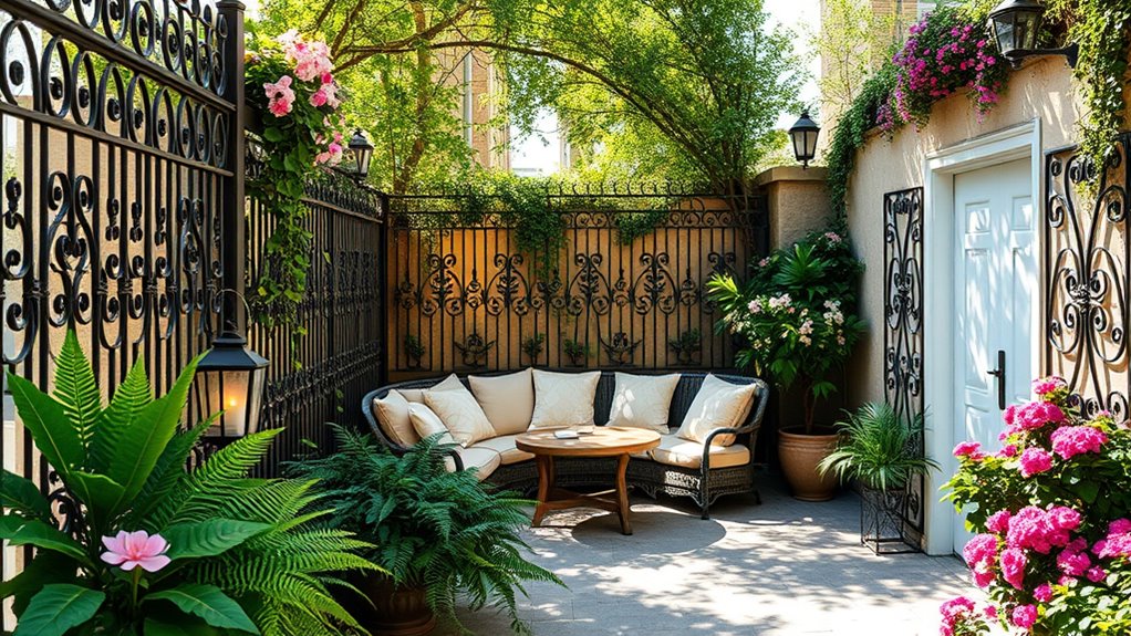 stylish privacy with fencing