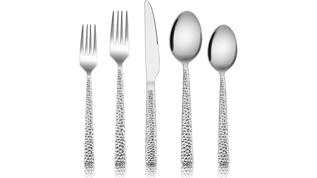 stylish stainless steel silverware
