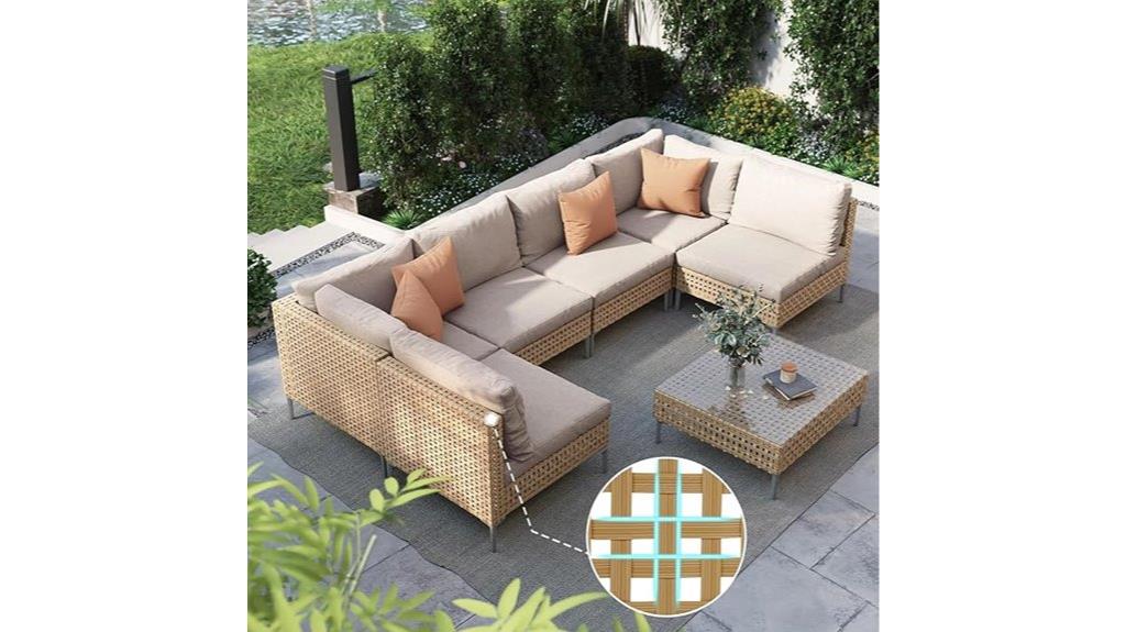 stylish wicker patio seating