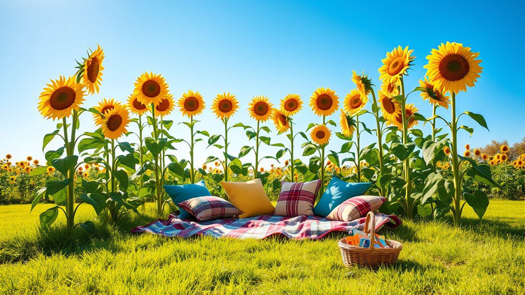 sunflower house garden retreat