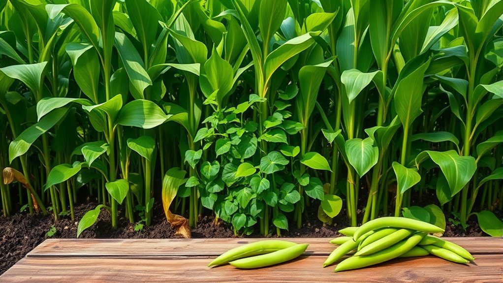 sustainable corn bean intercropping benefits