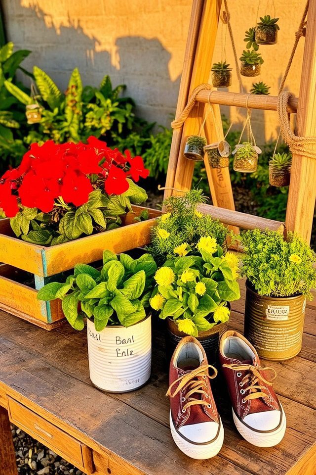 sustainable creative container gardening
