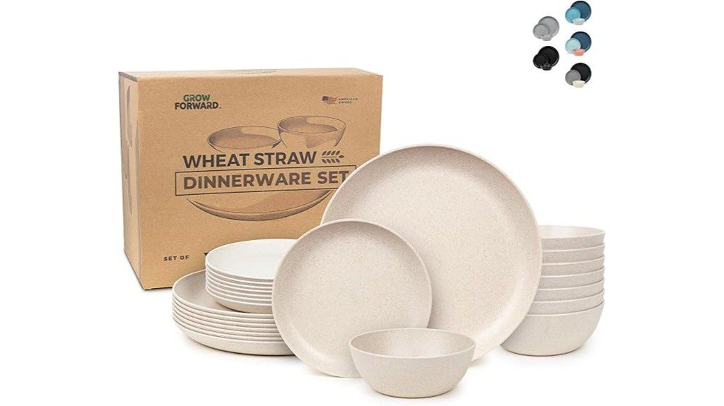 sustainable dinnerware for eight