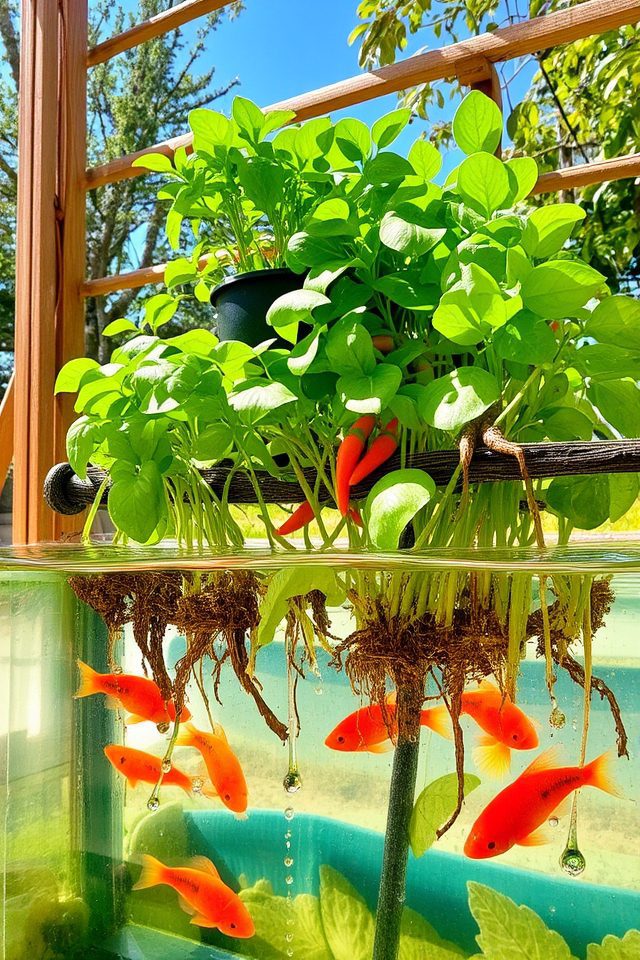 sustainable fish plant farming system