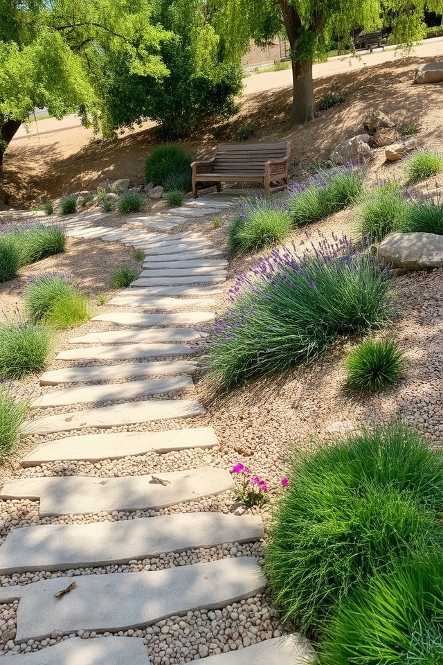 sustainable permeable garden pathways