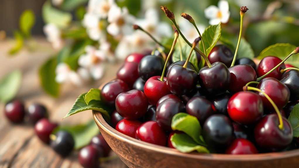 sweet dark cherries thrive