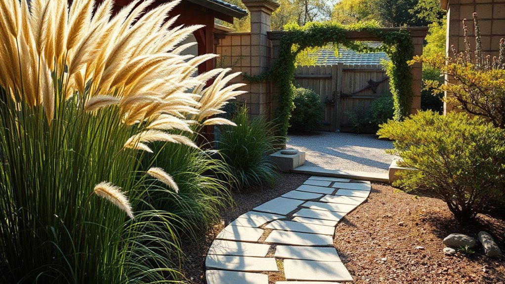 tall ornamental grasses tranquility