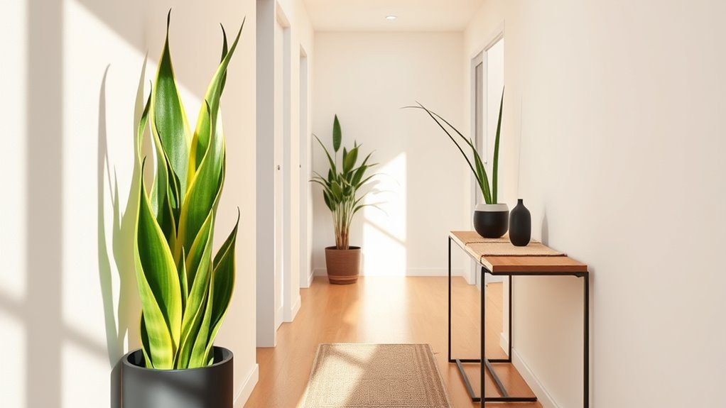 tall slim plants enhance decor