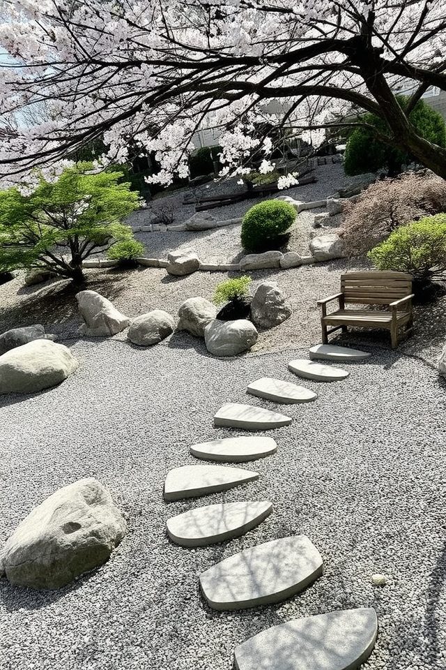 terraced zen garden design