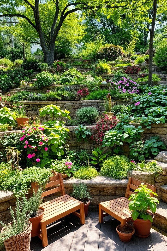 terracing transforms sloped yards