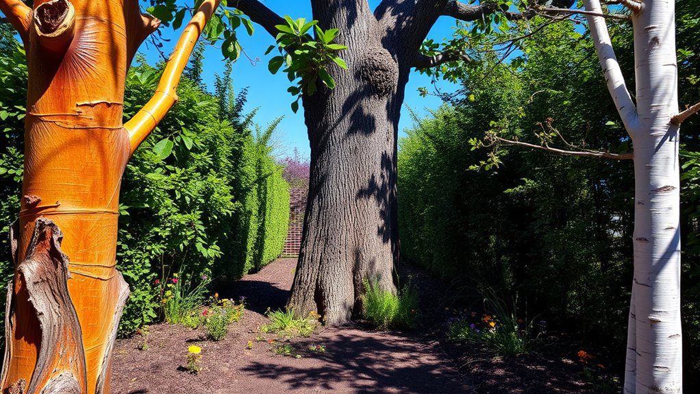 textured bark landscape enhancement