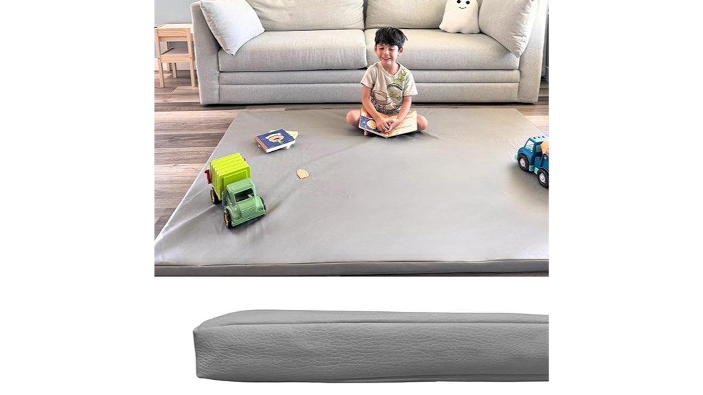 thick leather play mat