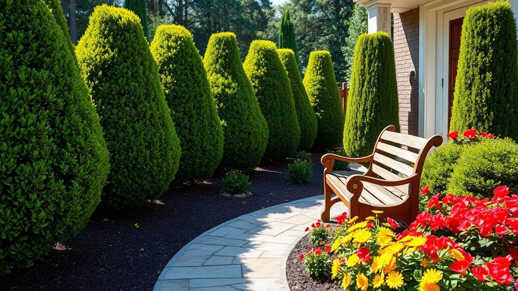 timeless landscaping with boxwoods