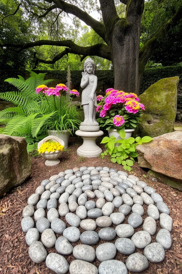 timeless stone garden beauty
