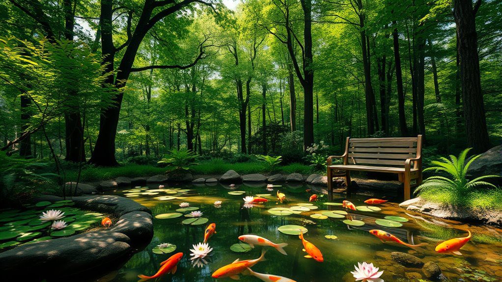 tranquil escape into nature