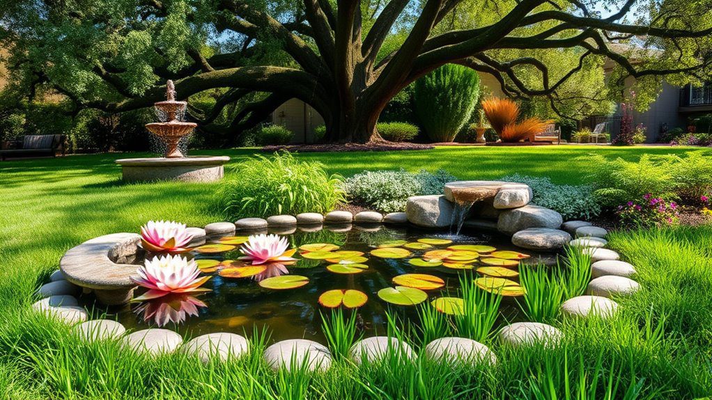 tranquil front yard oasis