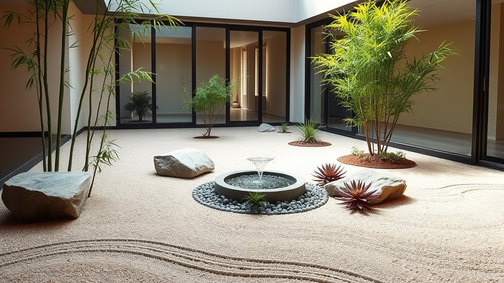 tranquil indoor zen garden