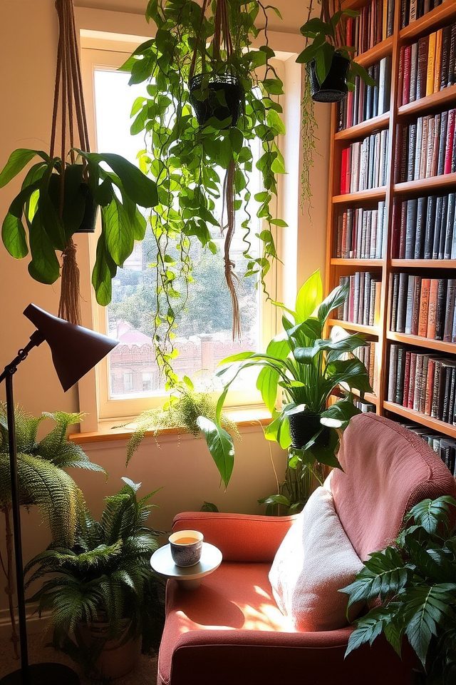 tranquil library nook retreat