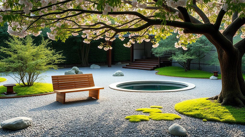 tranquil minimalist garden retreats