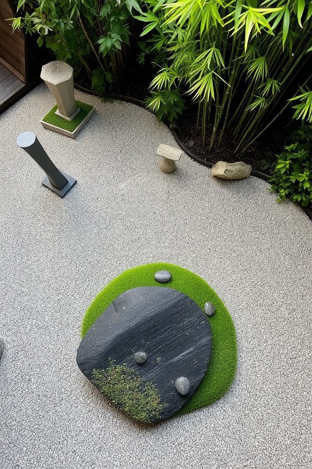 tranquil minimalist outdoor retreat