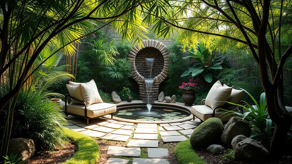 tranquil nature meditation sanctuary