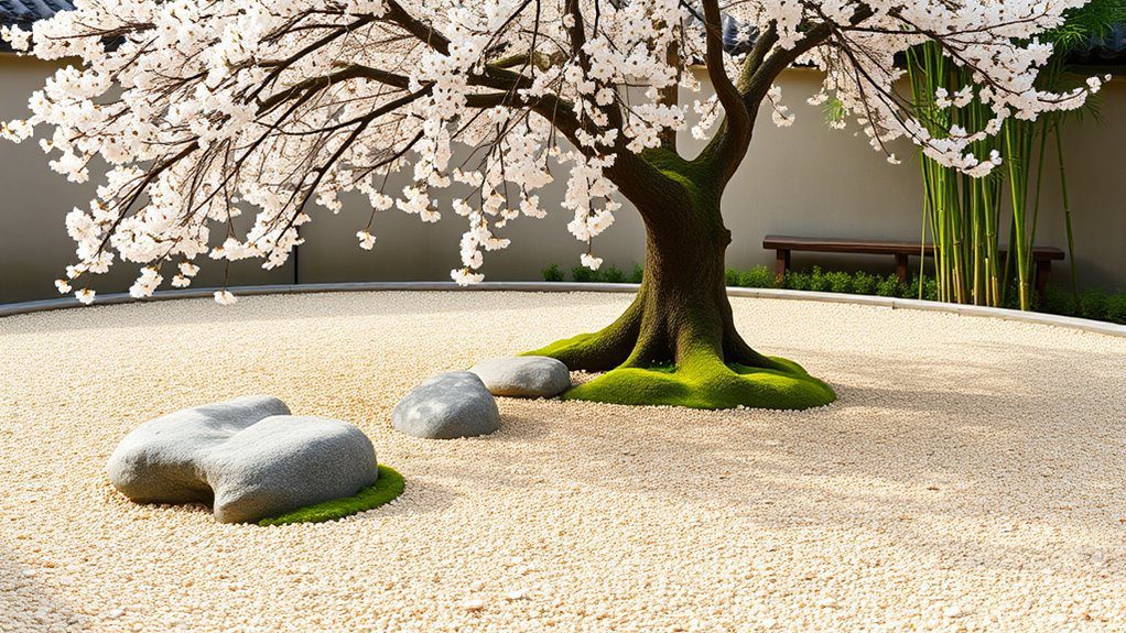 tranquil nature meditation space