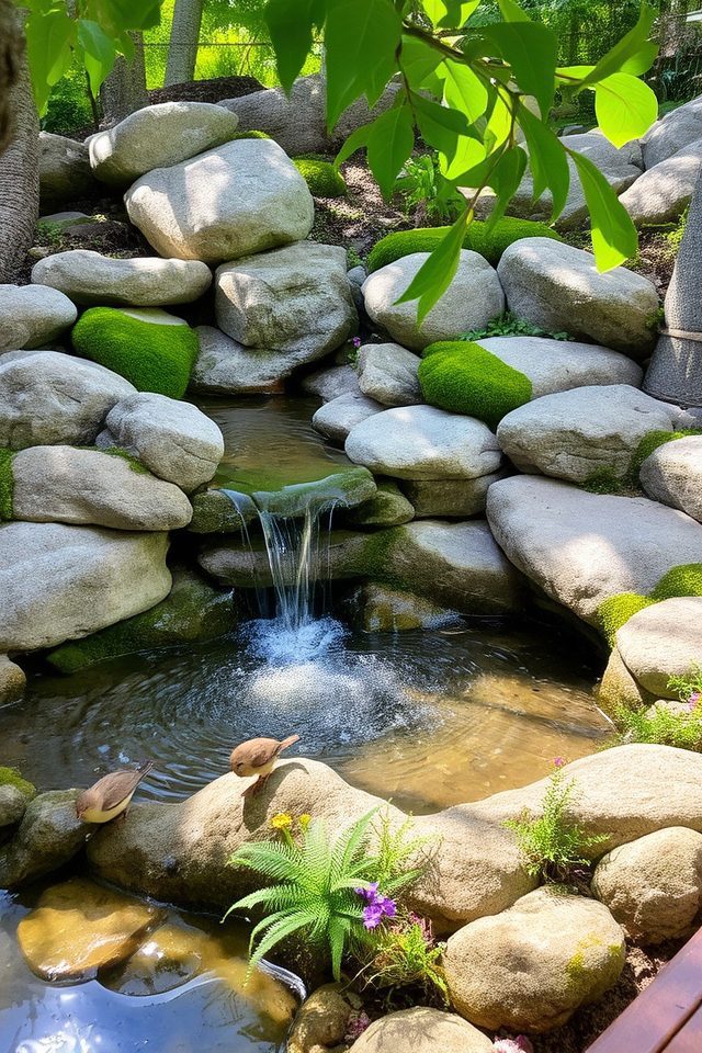 tranquil oasis with water