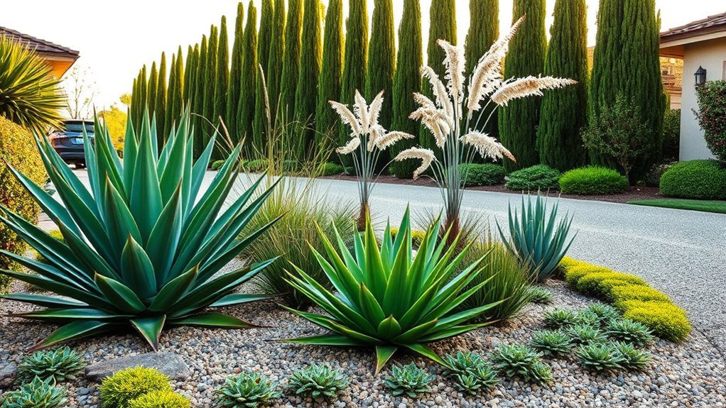 transformative driveway plant features