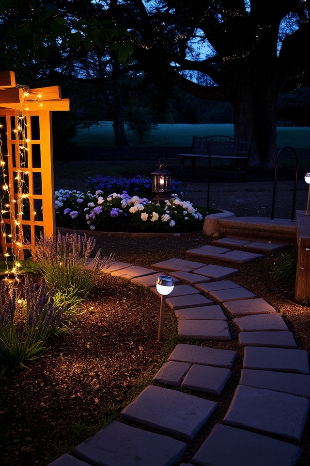 transformative memorial garden lighting