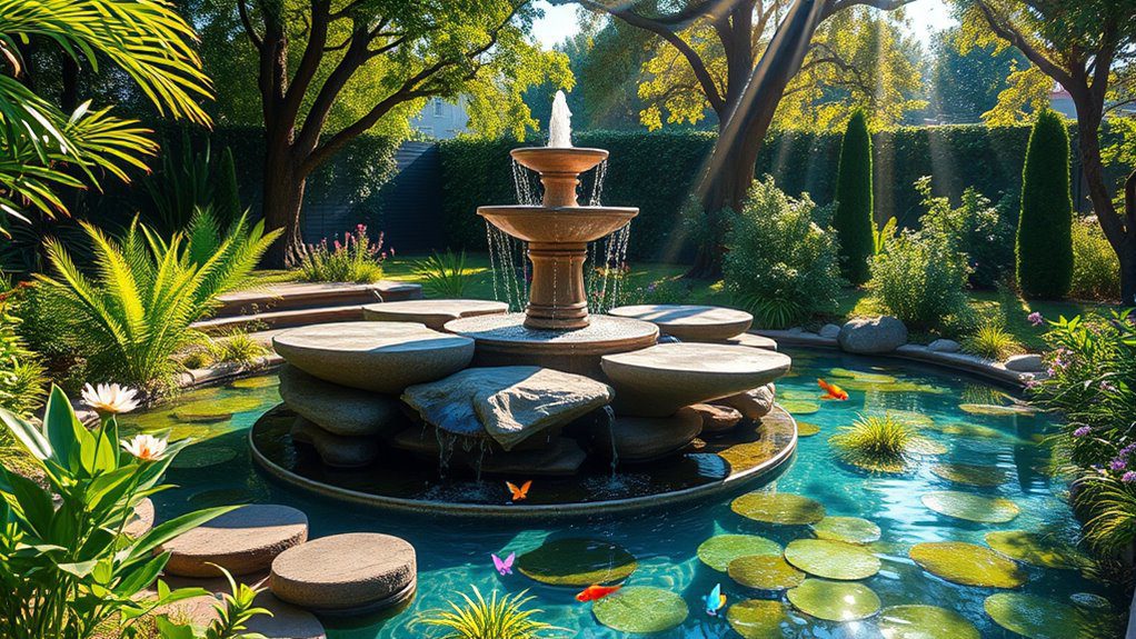transformative serene water feature