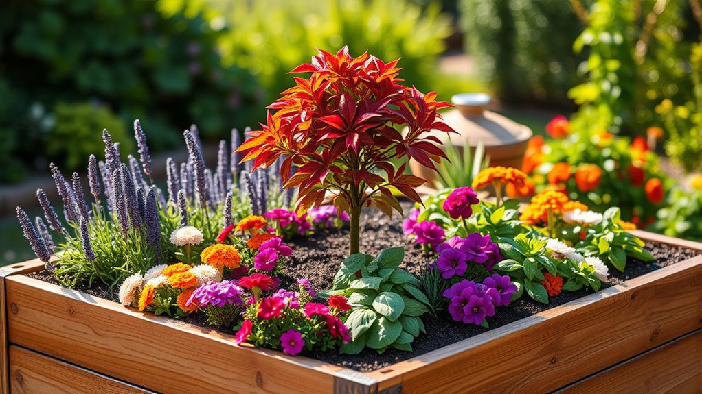 trees in raised beds