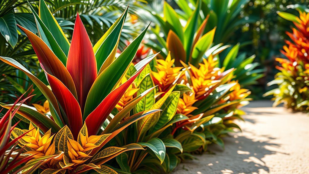 tropical color and texture